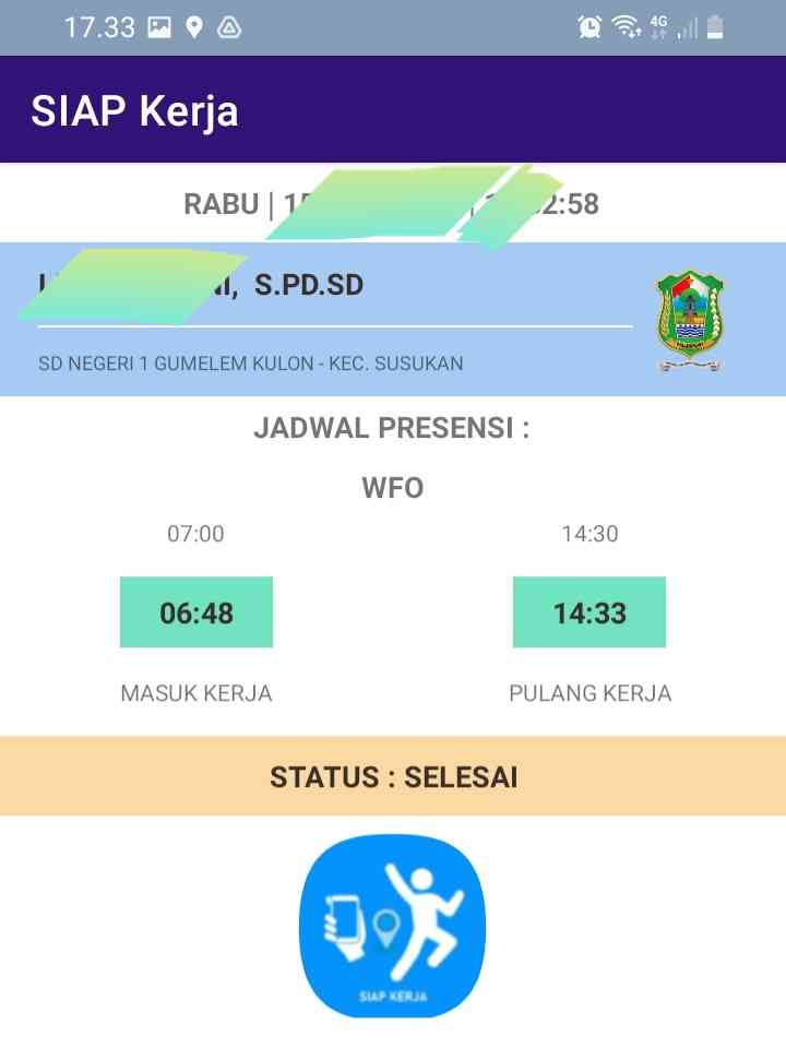 Foto dok. pribadi/screenshot SIAP KERJA