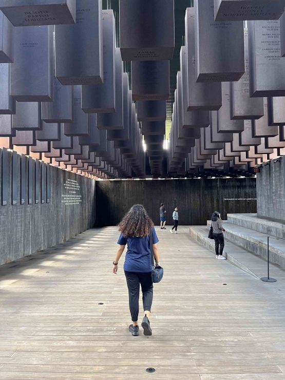 Dalam area National Memorial for Peace and Justice (Source: Dokumentasi pribadi)