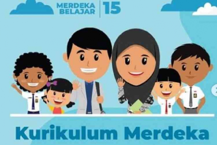 Ilustrasi Kurikulum Merdeka dan Merdeka Belajar| sumber Kompas.com