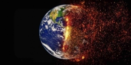 Gambar bumi akibat pemanasan Global/katadata.co.id