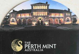 Pamflet tiket masuk Perth Mint, Foto Dokumen pribadi