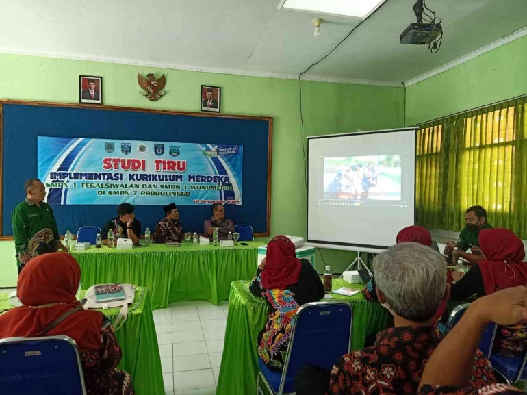 Studi Tiru ke Sekolah Penggerak SMPN 7 Kota Probolinggo-Jawa Timur. Sumber: Dokumentasi Pribadi