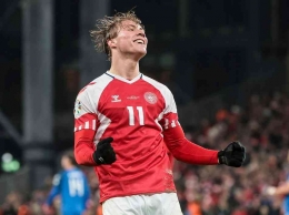 Rasmus Hojlund berhasil mencetak lima gol dari dua laga yang dijalaninya bersama timnas Denmark. (instagram.com/rasmus.hoejlund)