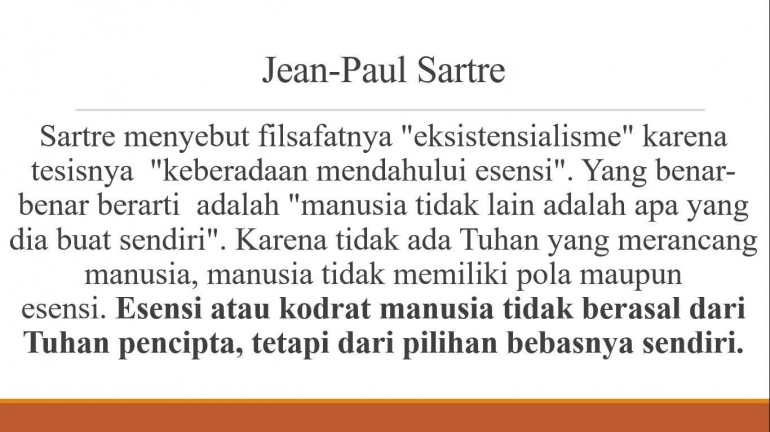Jean-Paul Sartre   adalah ateis/dokpri