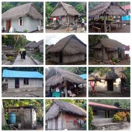 Gambar 2. Kondisi rumah di Kampung Mesa Pulau Teon Kabupaten Maluku Tengah Provinsi Maluku (dok. pribadi)