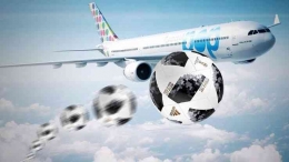 Ilustrasu Sepak Bola dan Pesawat (sumber: youtube.com)