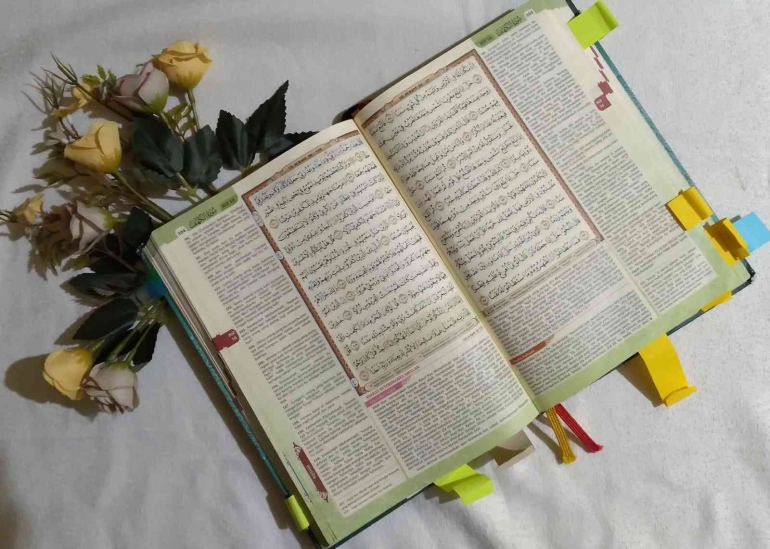 Al-Quran surah Al-Kahfi ayat 83-899 tentang kisah Zulqarnain. Dokumen pribadi.