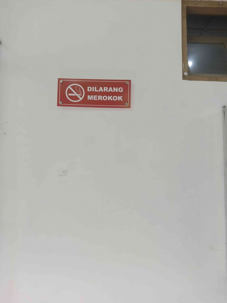 perhatian dilarang merokok. dokpri Februari 2023