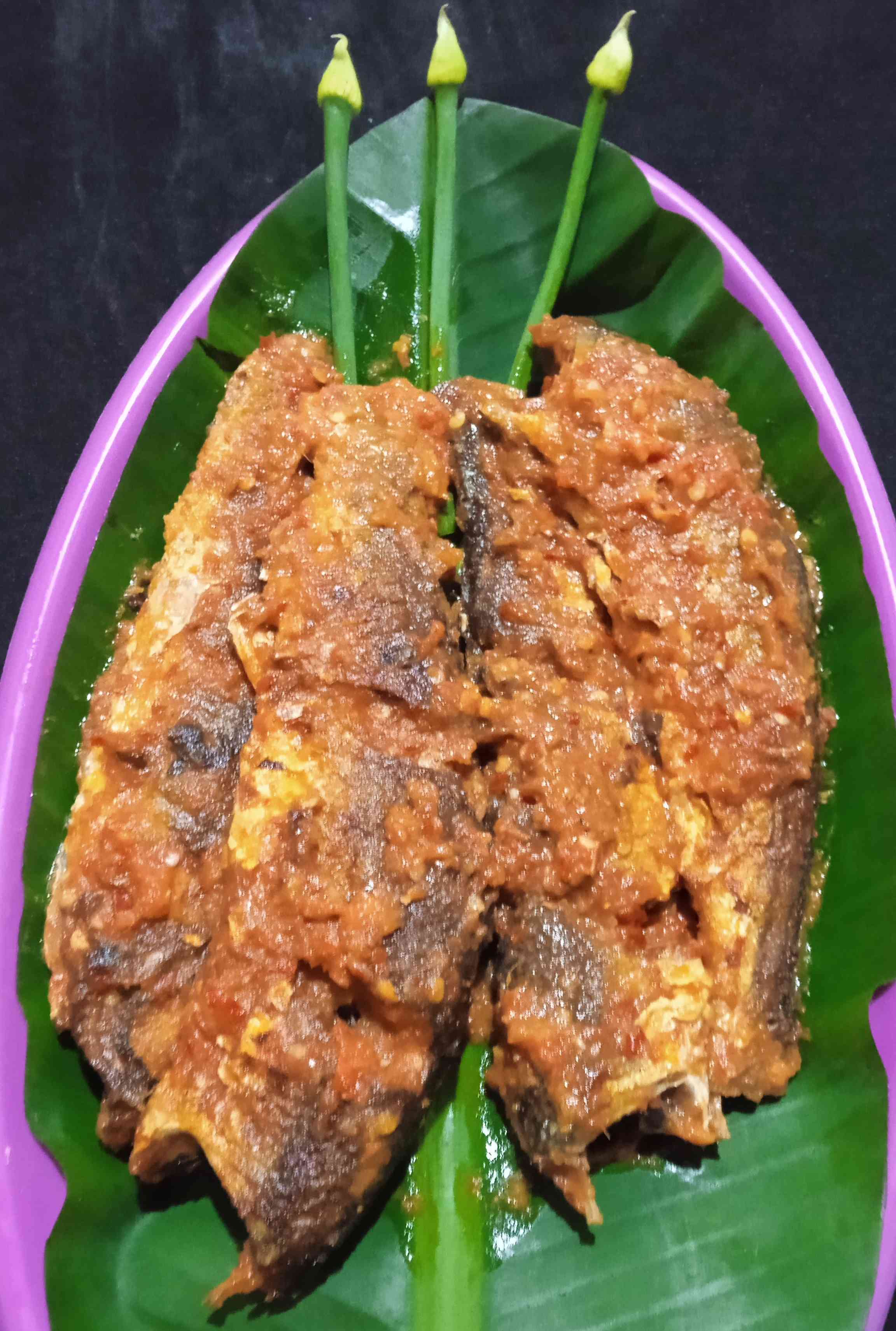 Bandeng bumbu Bali pedas (dokpri) 