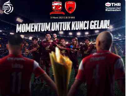 Flyer laga Madura United vs PSM Makassar. Sumber: @vidio
