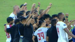 Selebrasi juara PSM Makassar. Sumber: dok. screenshot dari vidio.com