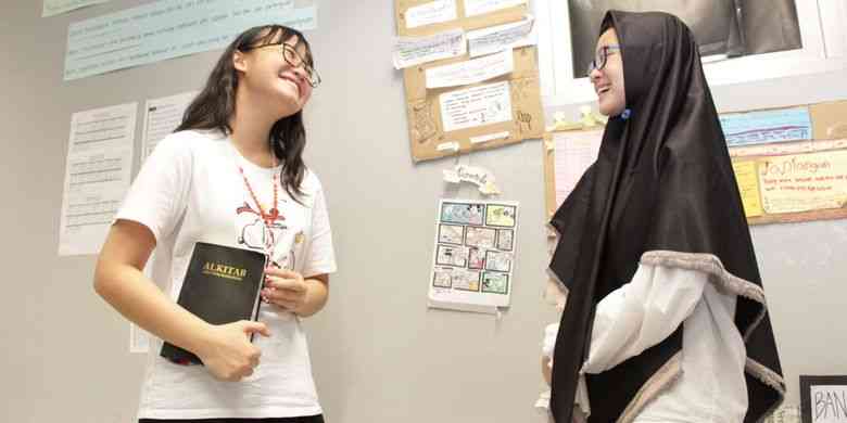 Toleransi Antarumat Beragama dalam lingkup pelajar (ilustrasi: Kompas.com)