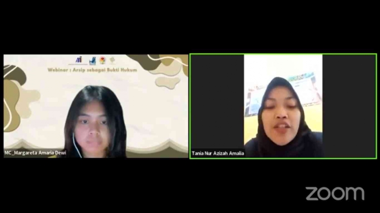 Sambutan Ketua Umum HMKI (Tania Nur Azizah Amalia)