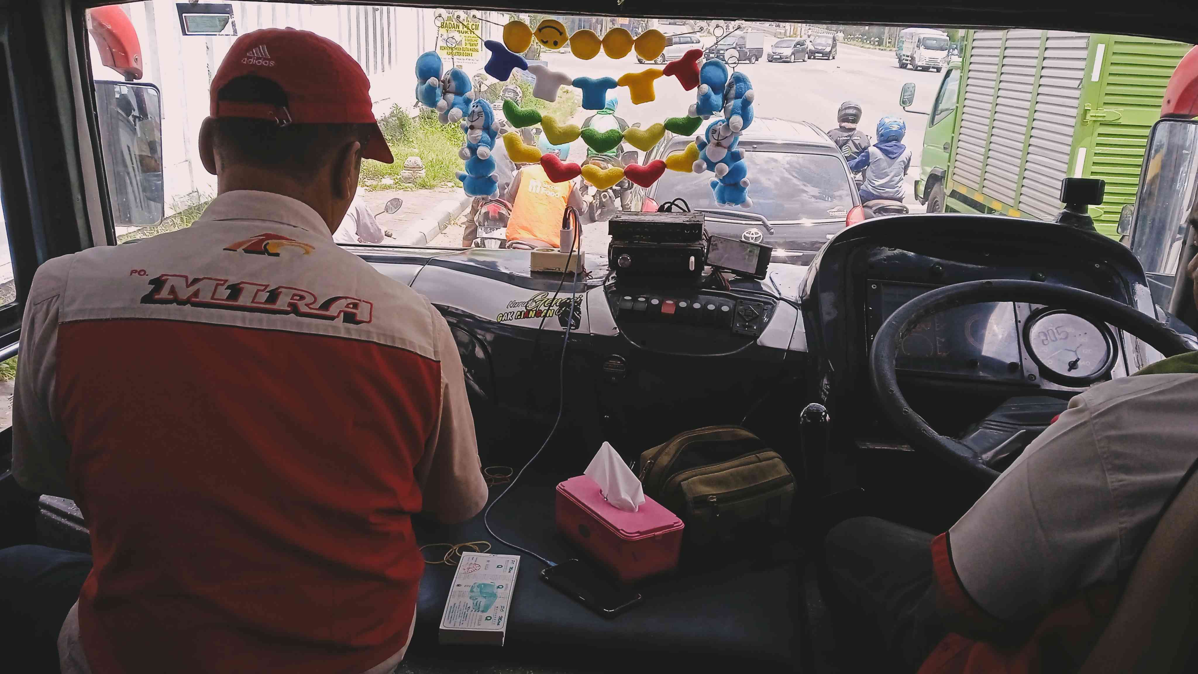 Naik bus AKAP Madiun - Yogyakarta saat Ramadan (dokpri) 