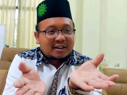 Pak Agus Suroyo Kepala SMP Al Mujahiddin Gunung Kidul (dokpri)