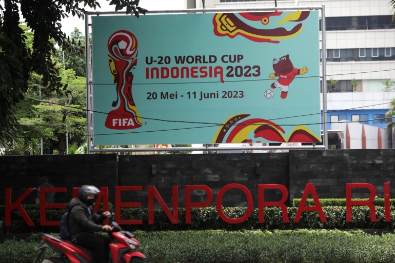 Indonesia resmi batal menjadi tuan rumah Piala Dunia U-20 2023 menyusul pernyatan FIFA. Foto: Kompas/HERU SRI KUMORO 