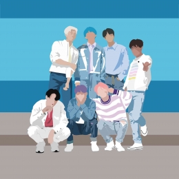 Ilustrasi Boyband Korea BTS (sumber: pixabay.com/Ak_Graphics)