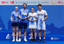 Praveen/Melati runner-up Spain Masters 2023 (Foto Facebook.com/Badminton Indonesia) 