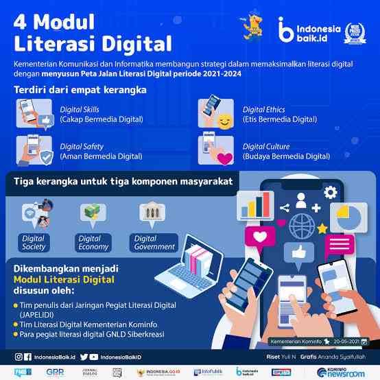 Yuk upgrade skill literasi digital kita mulai Ramadan ini (Ilustrasi: Indonesia Baik.id)