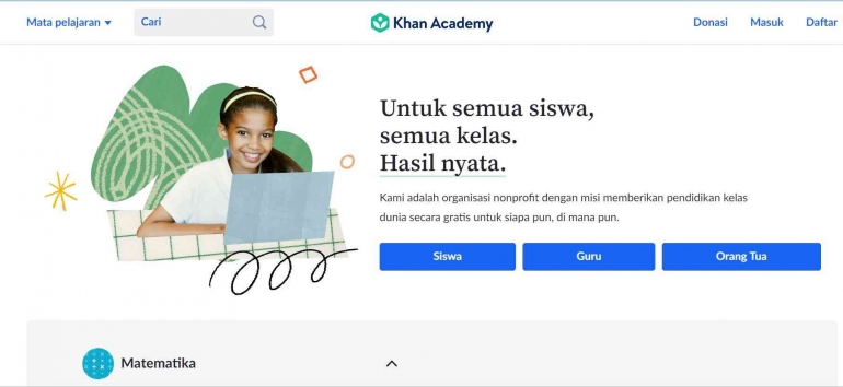 Khan Academy menjadi salah satu sumber belajar online untuk upgrade Skill: https://id.khanacademy.org/