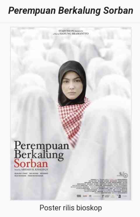 Poster Film Perempuan Berkalung Sorban,| Dk Starvision via tangkapan layar dari Wikipedia.Com 