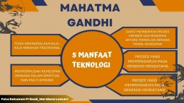 Manfaat Teknologi Menurut Mahatma Gandhi 