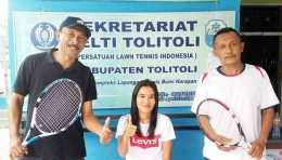 Latih tanding tenis di Kota Toli-toli, Sulawesi Tengah. Foto pribadi.