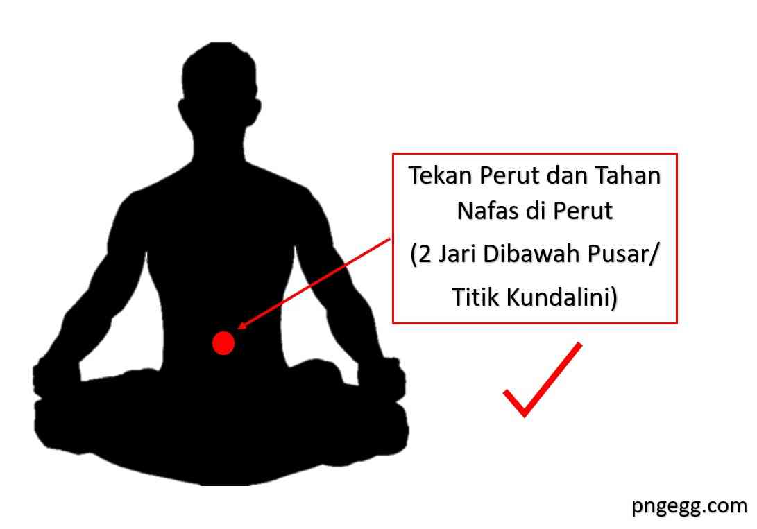 Bukan tahan nafas di Hidung, Leher atau dada karena menyebabkan sesak (dokpri)