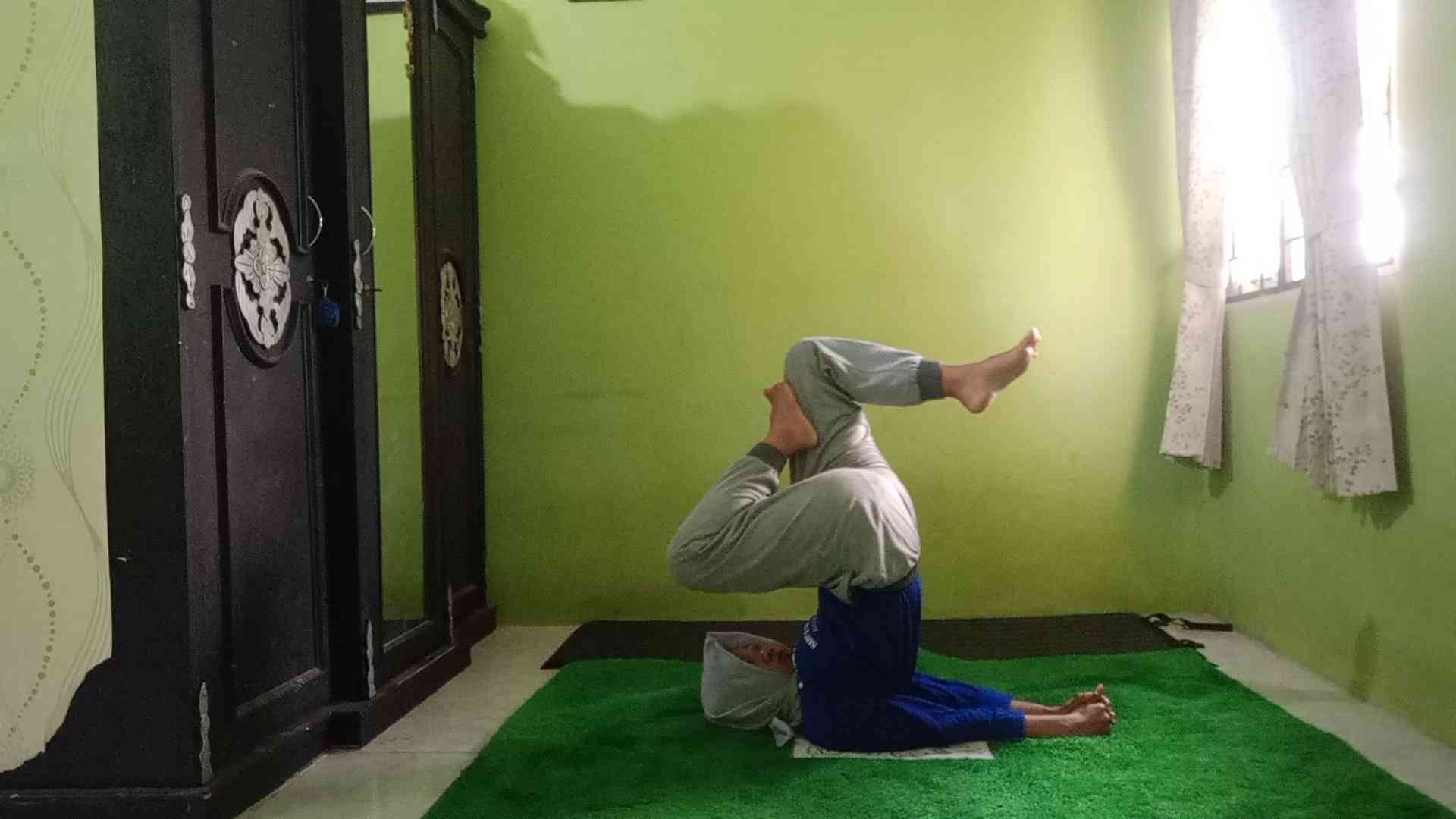 Dokumen pribadi saat melakukan yoga. 