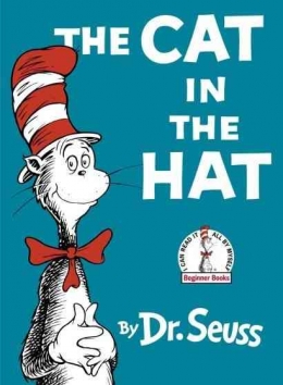 Sampul buku The Cat In The Hat karya Dr. Seuss. Sumber Gambar: https://www.goodreads.com/book/show/233093.The_Cat_in_the_Hat