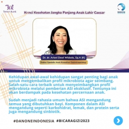 Dr. dr. Ariani Dewi Widodo, Sp.A (K) dalam wibinar Bicara Gizi I Sumber : Andri M