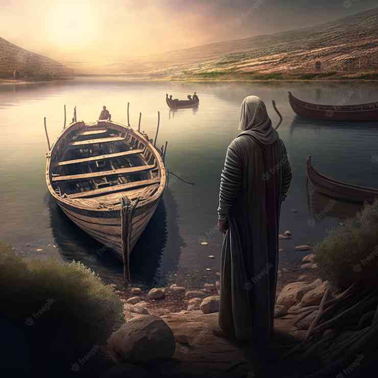 Ilustrasi: Yesus memanggil murid-murid di Danau Galilea (freepik.com)
