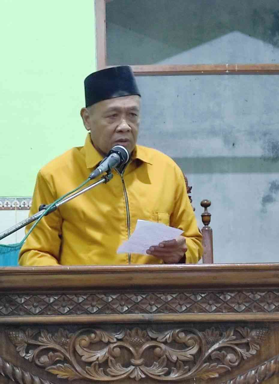 H.Warsono, S.Pd., M.M. , Ketua MUI Pedan membuka acara silaturrahim MUI & Ormas Islam (Dokpri)