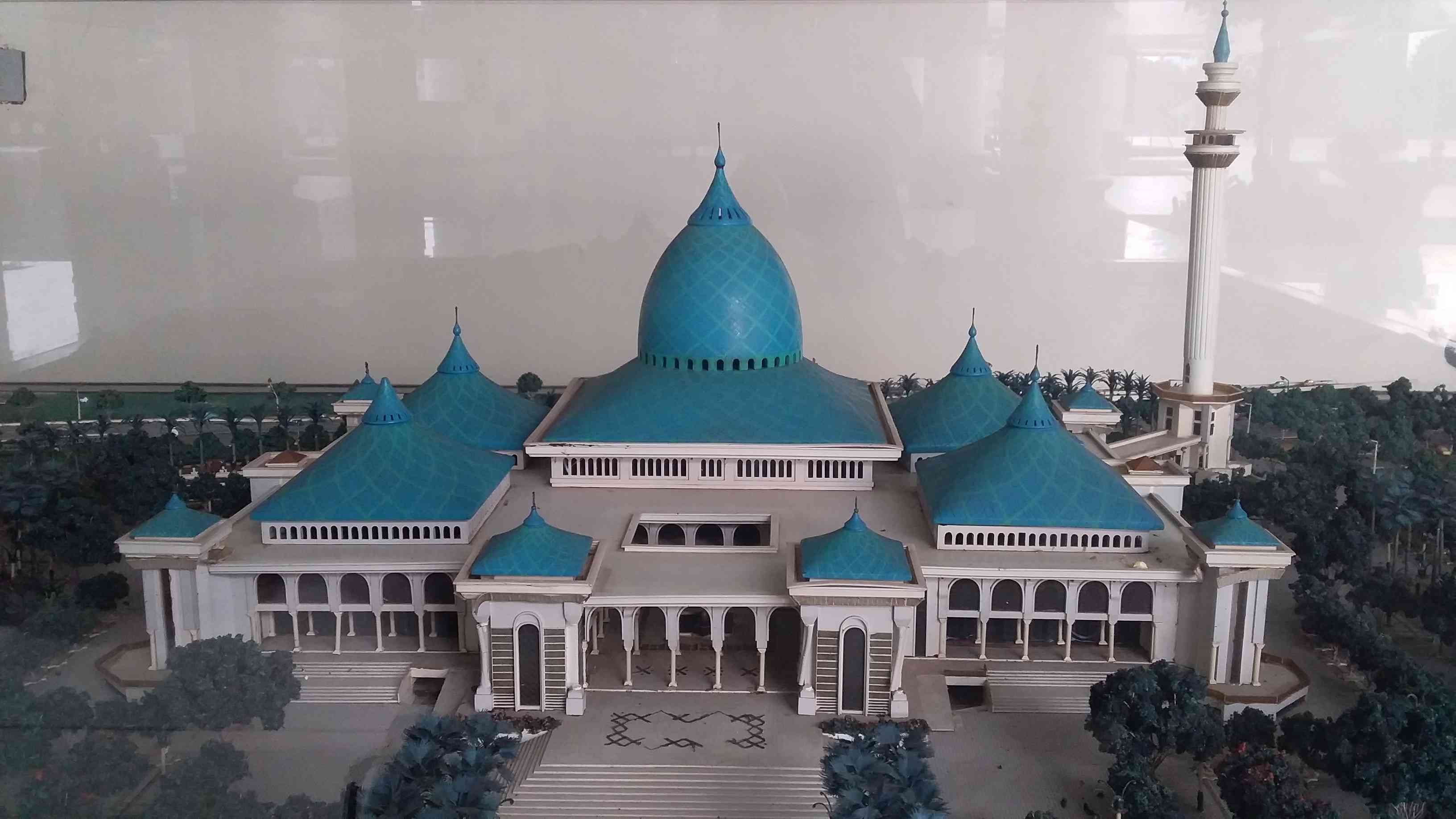 Maket Masjid Al-Akbar, dokpri. 