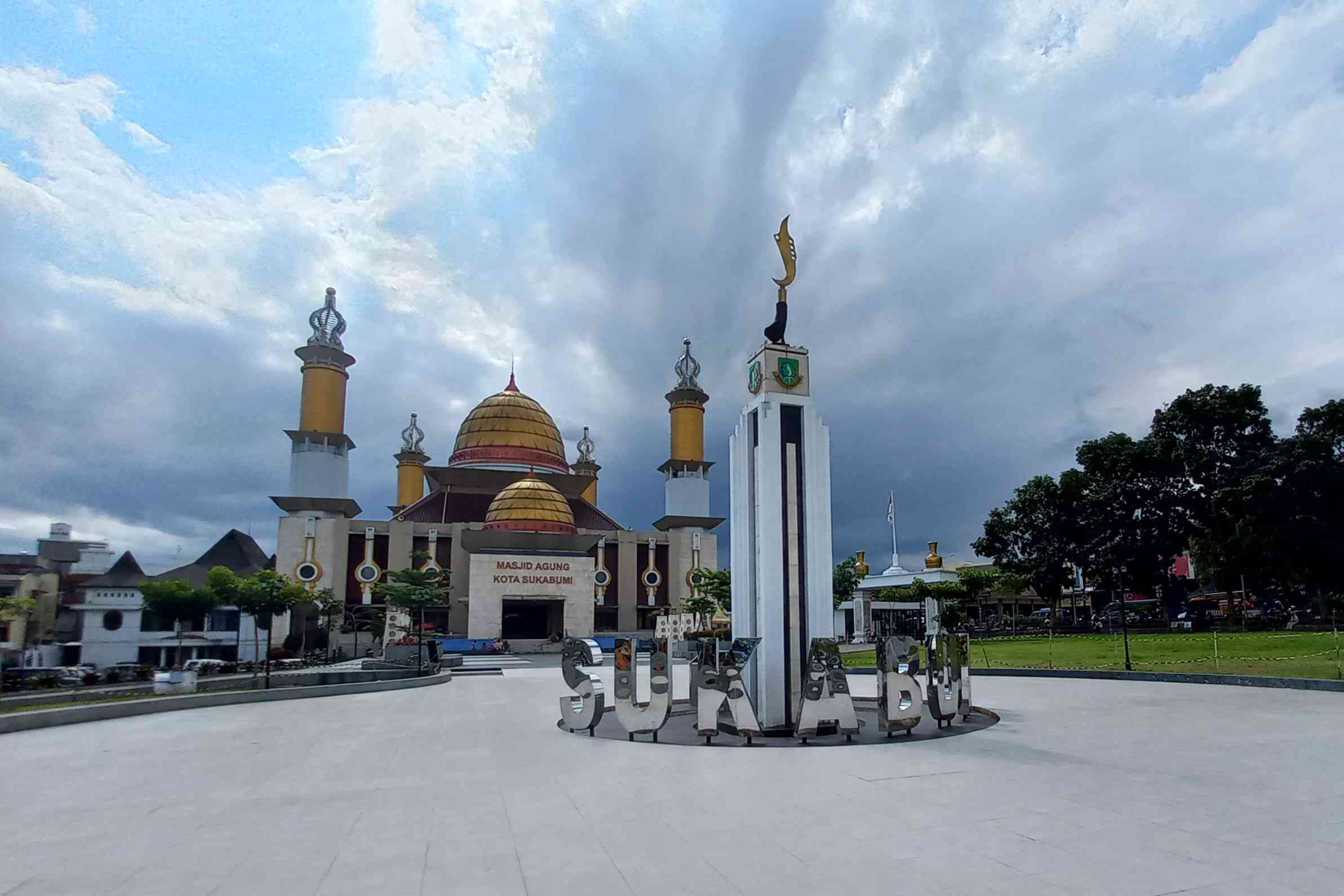 Kondisi terkini Masjid Agung Kota Sukabumi/Raja Lubis