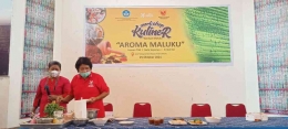Pelatihan pembuatan Inasua TNS kepada 20 SMA/SMK se Kodya Ambon pada Workshop Kuliner Warisan Maluku 25 Oktober 2021 di BPNB Maluku (dok.Henny Pormes)