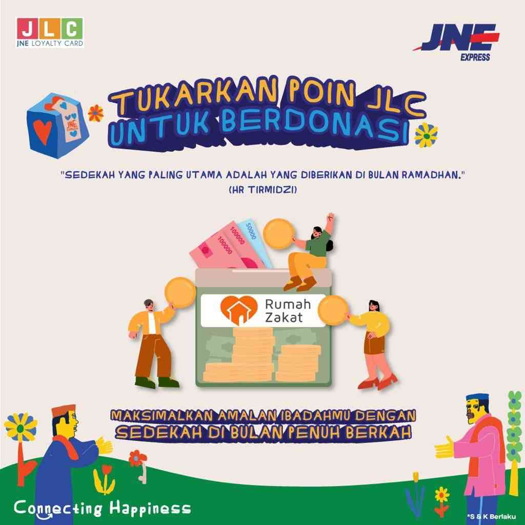 Program tukar poin JLC untuk berdonasi kerjasama JNE dan Rumah Zakat (foto:JNE)