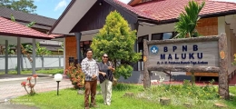 Bersama Dodie Marrio Tiwery Staf Kantor Balai Pelestarian Nilai Budaya Provinsi Maluku – Poka Ambon ( dok.pribadi)