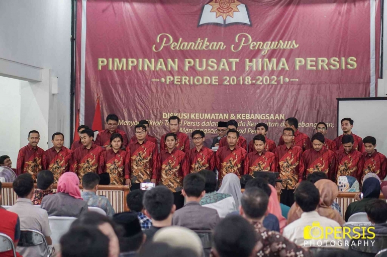 Pelantikan PP HIMA PERSIS 2018-2021, di Gedung Indonesia Menggugat Bandung.