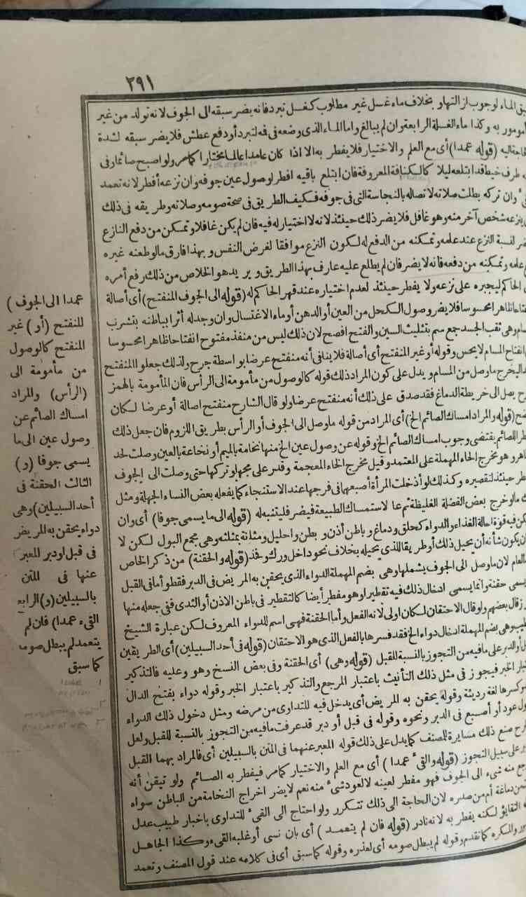 Kitab Hasyiyah Al-Bajuri Jilid I hal. 291 /dokpri