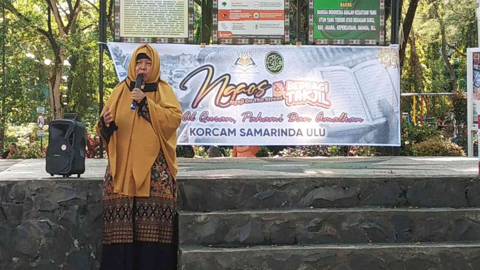 Tausiyah bersama Ustadzah Nurul Komariyah, SHI (dok. Grup WA MMQ Korcam Ulu)