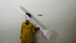 Projek Roket Eridanus milik FOS (sumber:Fly Over Space Indonesia (FOS)) 