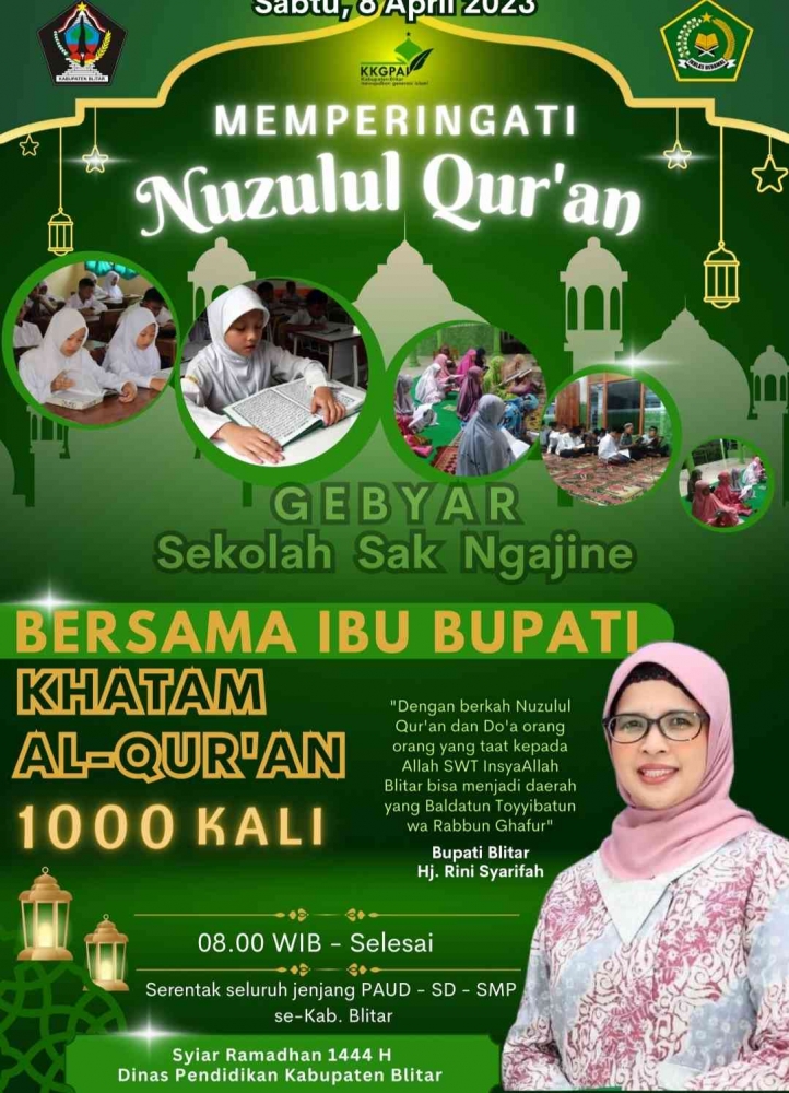 Flyer Gebyar 1000 Kali Khatam Al-Qur'an | Nurhabib