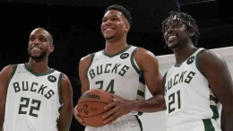 Midleton, Giannis, Holiday, trio pemain bintang Bucks/ foto: NBA.com