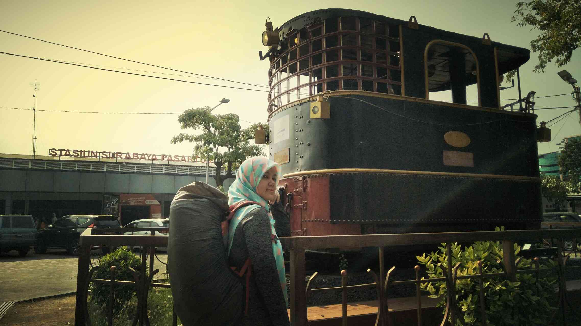 Mudik dari Stasiun Pasar Turi (sumber: dokpri)