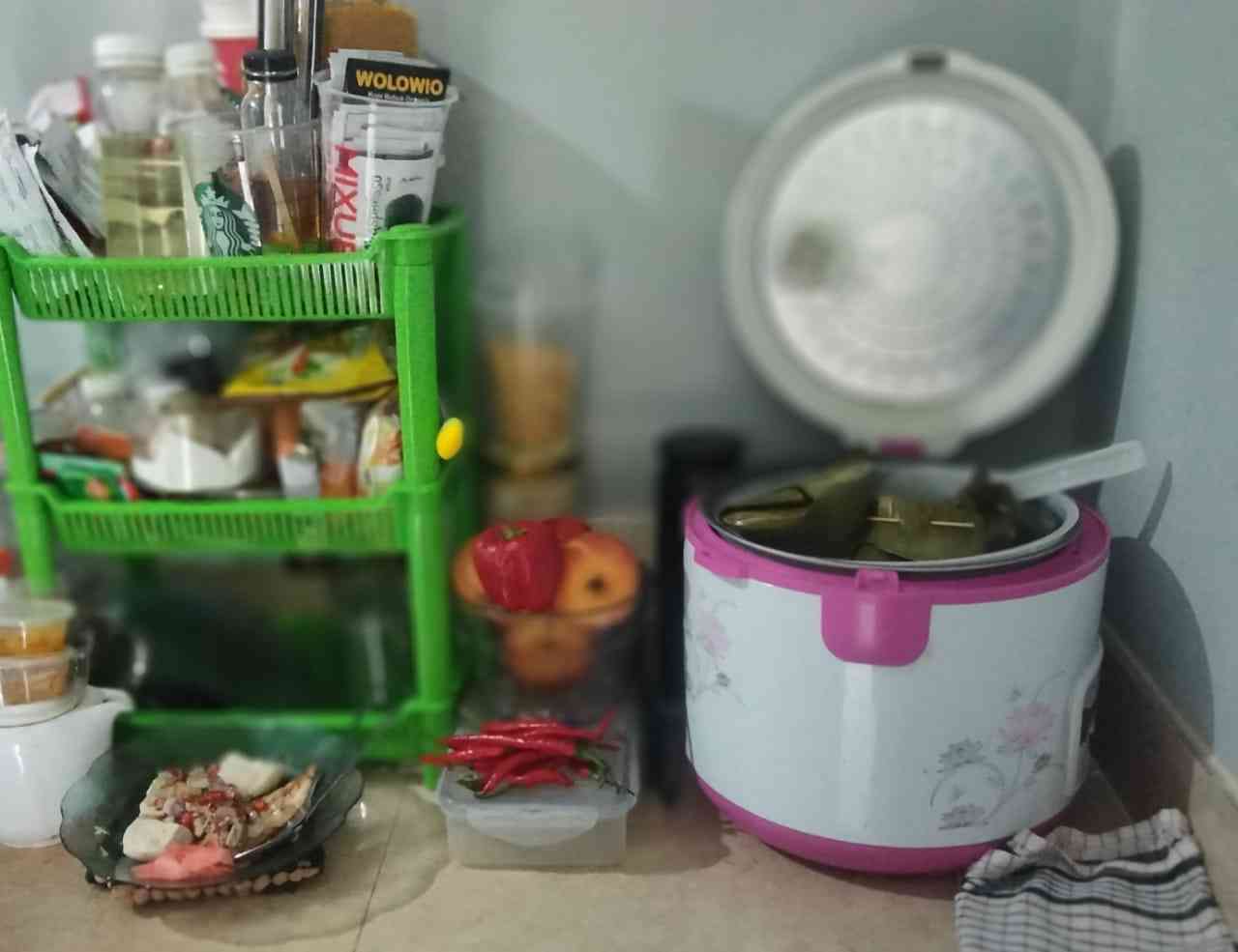 dok.pri Dapur mungil tempat berkreasi dengan hobby masak selama di Denppasar