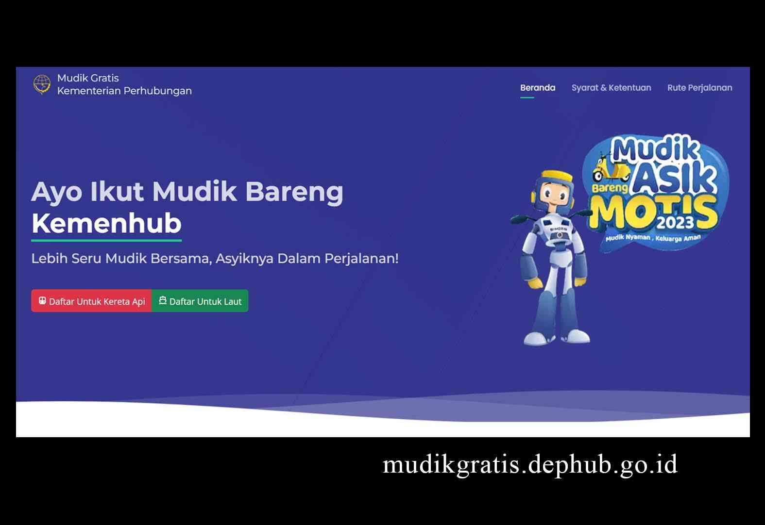 ilustrasi mudik gratis bareng kemenhub (foto : dok. departemen perhubungan)