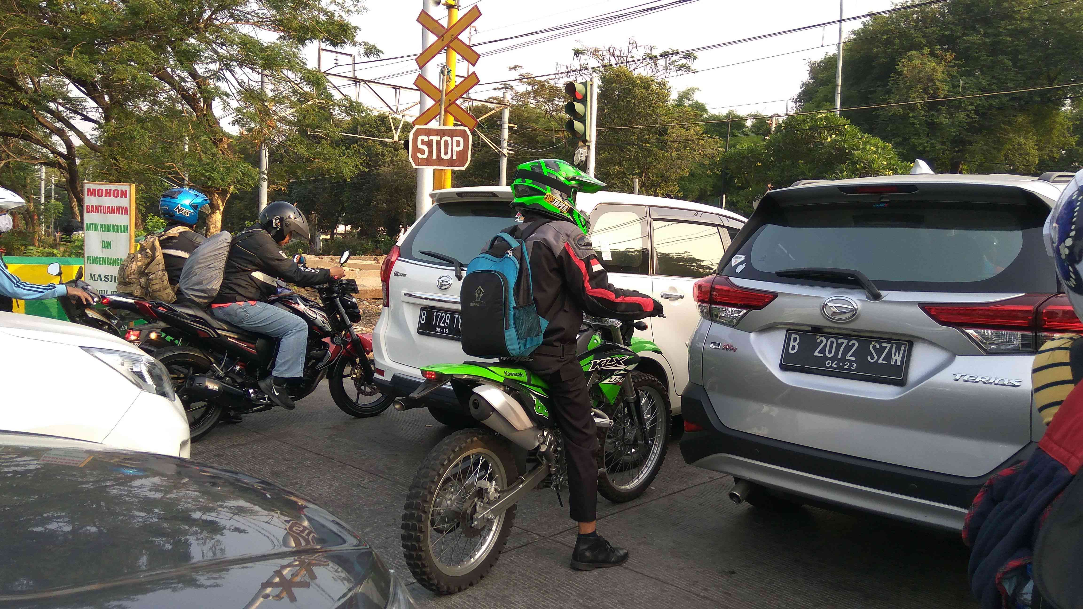 Mudik menggunakan sepeda motor harus hati-hati (dok.windhu)