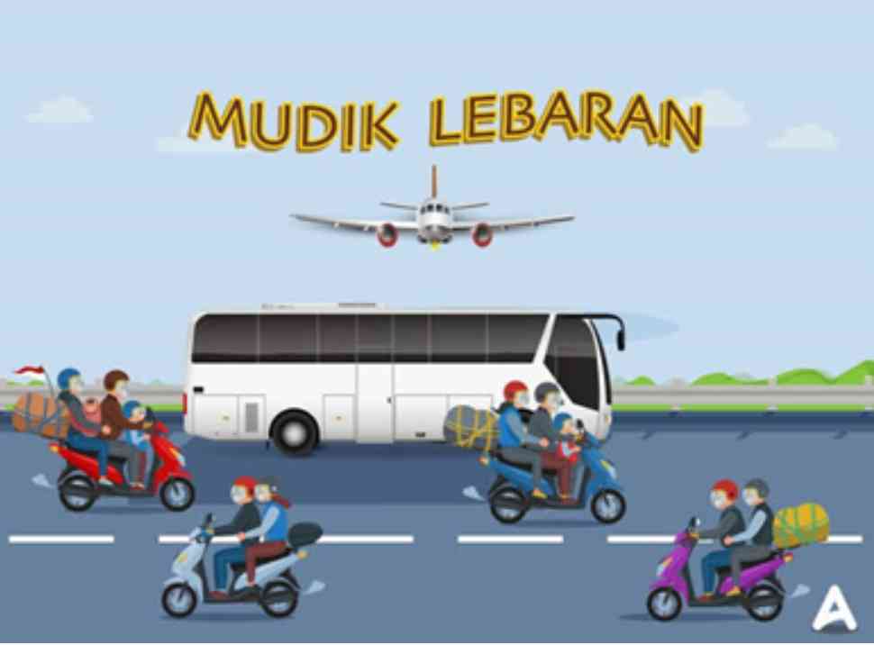 Ilustrasi. mudik lebaran. sumber gambar tangkapan layar kamibijak.com