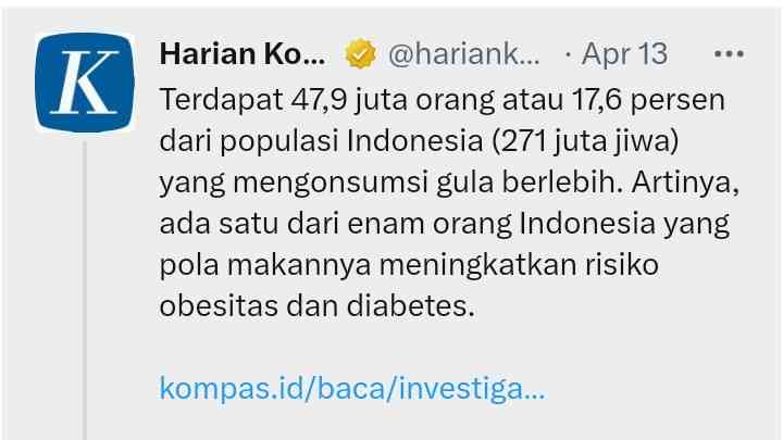 Saya SS-kam,  buat yang ndak punya twitter atau malas baca. SS thread akun Kompas